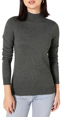 Zdjęcie produktu dla A. Lekki sweter damski Essentials z kołnierzykiem typu stójka (dostępny w rozmiarach plus size)