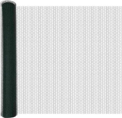 Image de vidaXL : Clôture en panneaux soudés, 1 x 50 mètres, PVC, vert