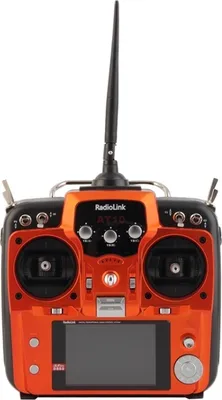 Image de Radiolink AT10 10 Channel 2.4GHz Radio Remote Control Transmitter avec R10D Receiver pour RC (jaune)