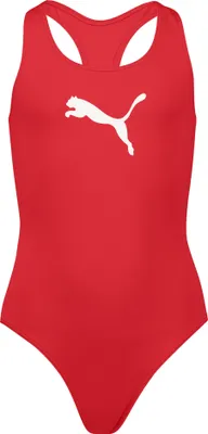 Produktbild von PUMA Racerback Badeanzug für Mädchen Badeanzug SWIM GIRLS Chlorbeständig, Farbe:Red, Bekleidung:140