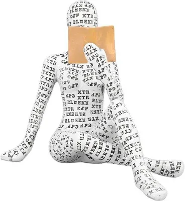 Productafbeelding van Vrouwelijk gezichtsbeeld, 12 x 11,8 cm, hars. Decoratieve figuur van een vrouwengezicht voor aan de muur. Moderne, abstracte, esthetische sculptuur. Decoratie voor boekenkast, woonkamer, slaapkamer of kantoor
