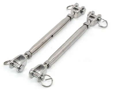 Image de Tendeur européen M10 en acier inoxydable 304 pour câbles en acier, lot de 2