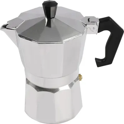 Produktbild von Elektrische Moka-Kanne - Espressokocher - 3 Tassen - Integrierte Heizplatte 200°C/392°F - Silber