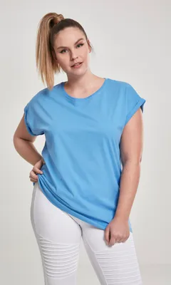 Produktbild von Urban Classics Female Shirt Ladies Extended Shoulder Tee Horizonblue-5XL