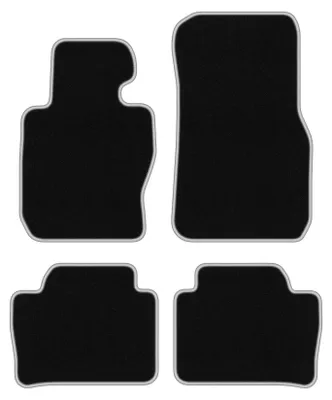 Image de Tapis de sol en moquette noir/argent pour BMW 3 F30 2012-2019 4 pièces