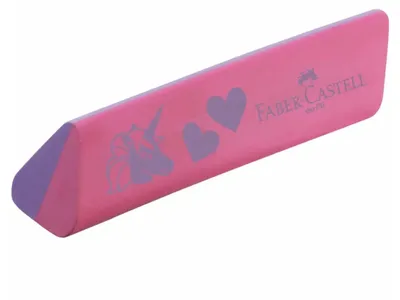Produktbild von FABER-CASTELL Kunststoff-Radierer "Einhorn" pink/violett