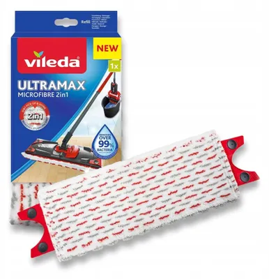 Imagen del producto de Paño de limpieza Vileda "Ultramax", color blanco/rojo