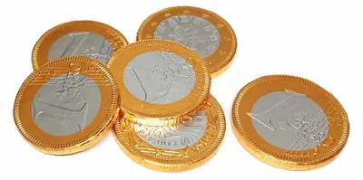 Productafbeelding van Steenland Chocolade Muntjes 38mm - 1 kilo