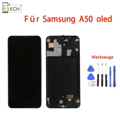 Produktbild von Für Samsung Galaxy A50 2019 A505 A505F LCD Display (OLED) Rahmen Bildschirm