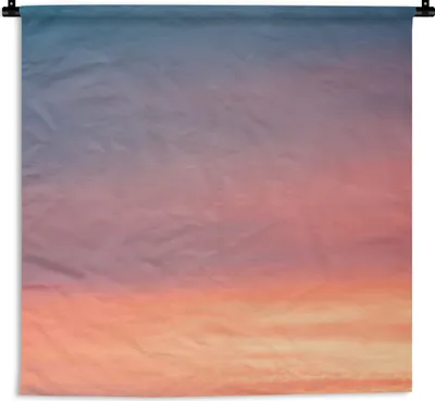 Produktbild von MuchoWow® Wandteppich Wandbehang Sonne - Himmel - Wolken - Rosa 150x150 cm Tapisserie Dekoration Wandtuch - Wohnaccessoires - Modernes