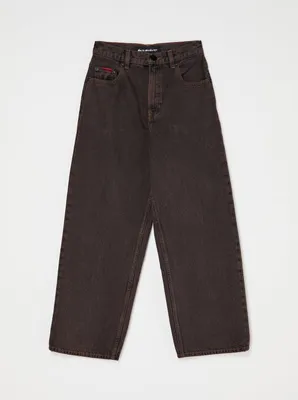 Immagine prodotto di Pantaloni jeans larghi Quiksilver, modello "Baggy", per ragazzi, colore nero, tonalità nera, taglia 12