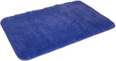 Produktbild von Kinzler hochwertige Mikrofaser Badematte, 80x150 cm, mit rutschfestem Rücken, royalblau; J-10008/104