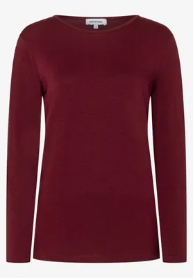Produktbild von MORE & MORE Longsleeve with Roun 0561 pomegranate 40