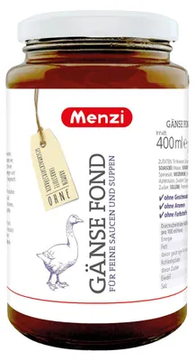 Zdjęcie produktu dla Wywar z gęsi Menzi jako baza do delikatnych sosów i zup 400ml