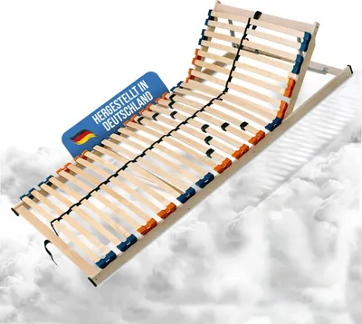 Produktbild von Coemo Lattenrost Multira 90x200 cm Kopfteil verstellbar mit 28 Federleisten Selbstmontage