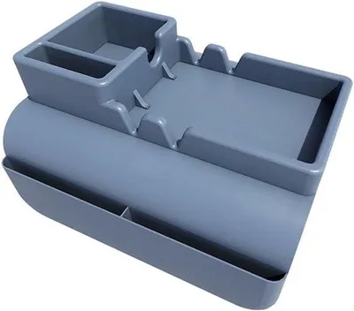 Produktbild von Silikon Armstütze Bekerhalter - Bekerhalter Sofa Caddy mit Armlehnen für Sofa - Armstuhl - Armstütze - Fernbedienung und Mobiltelefon Organizer (Blau)