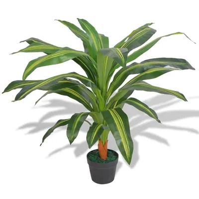 Produktbild von Künstlicher Drachenbaum mit Topf 90 cm Grün