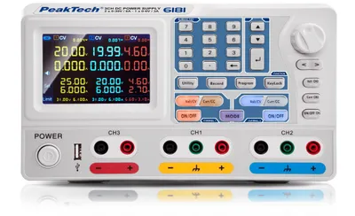 Produktbild von PeakTech P 6181 programmierbares DC‑Labornetzgerät – regelbares Netzteil für Elektronik, Labor & Werkstatt