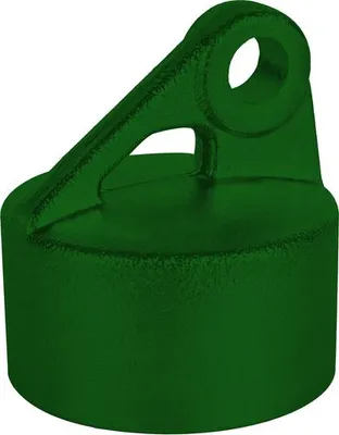 Produktbild von Alberts® Strebenkappe, Aluminium, grün Kst.b. RAL 6005, für Pfosten ⌀48 mm 655129