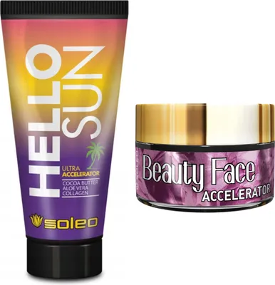 Zdjęcie produktu dla Soleo Hello Sun Przyspieszacz + Słoiczek Beauty Face