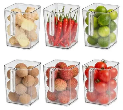 Obrázok produktu pre Transparentné a stohovateľné úložné boxy® Unyqoos do chladničky a komory