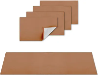 Immagine prodotto di Tovagliette tovaglia runner da tavolo, decorazione tavola moderna (marrone chiaro / 1x runner da tavolo + 4x tovagliette)