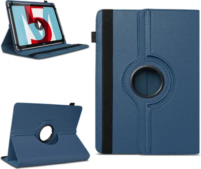 Produktbild von Tablet Hülle für Huawei MediaPad T5 T3 T2 T1 10.1 Tasche Schutzhülle 360 DrehbarFarben:Blau