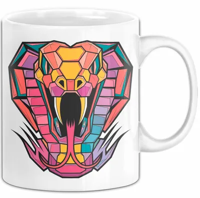 Produktbild von Reptil Schlange Tier Tasse Geschenk Lustige Geschenkidee Spruch (Weiß)