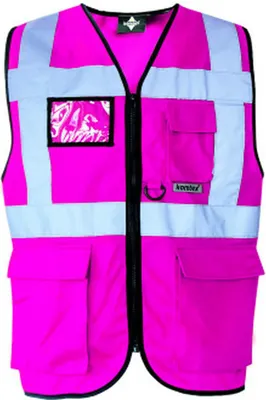 Immagine prodotto di Korntex KXMF | Gilet di segnalazione multifunzione Executive - Colore: Magenta - Taglia: M