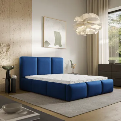 Produktbild von Masseno Polsterbett ARSIL 160x200 cm, Polsterbett mit Bettkästen -Blau, KRONOS 09