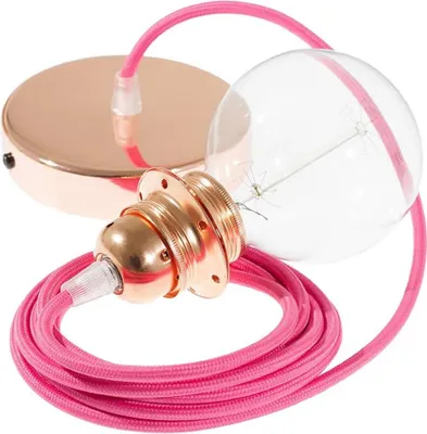Image de Creative Cables Rm08 Diy 50 Cm Suspension Pour Abat-jour Rose Rose One Size