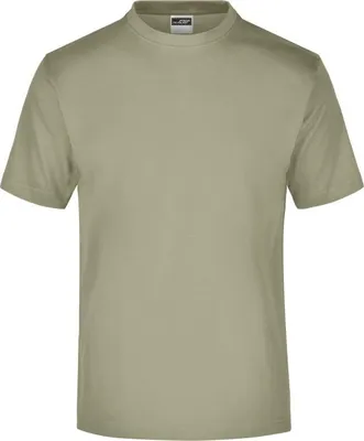 Produktbild von James & Nicholson T-Shirt Round-T Medium, Gr. S,khaki