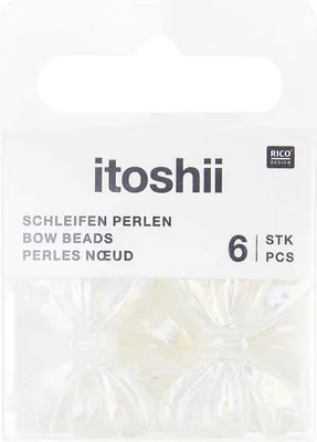 Produktbild von itoshii Perlen-Set "Schleifen Holografisch"