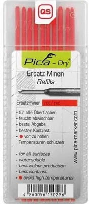 Produktbild von Cimco 212157 Tieflochmarkierer II Ersatzminen Rot 10 St