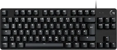 Image de Clavier mécanique gaming Logitech G413 TKL SE - Avec rétroéclairage et switches mécaniques tactiles, anti-ghosting, compatible avec Windows et macOS, disposition QWERTZ allemande - Noir