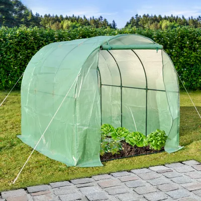 Produktbild von Gewächshaus Tomaten mit Heringe Frühbeet Gartentunnel Pflanzenhaus Treibhaus AS