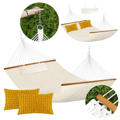 Image de DOMAREX LUMO Hamac de jardin Duo Matelassé Robuste