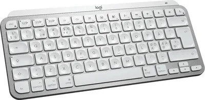Produktbild von Logitech MX Keys Mini for Business - Tastatur - hinterleuchtet - kabellos - Bluetooth LE - QWERTY - Pan-Nordic - Pale Gray