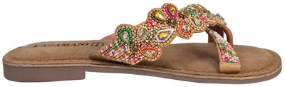 Produktbild von Lazamani Pena Flower toe Slippers Zehensteg Mehrfarbig in Gr. 38