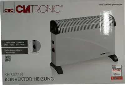 Zdjęcie produktu dla Bomann KH 3077, Radiator, Podłoga, Biały, 2000 W, 750 W, 230 V