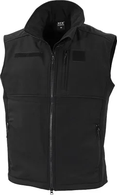 Produktbild von MFH Soft Shell Weste, "Allround", schwarz