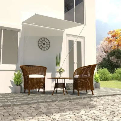 Image de Store rétractable 150×150 cm Crème