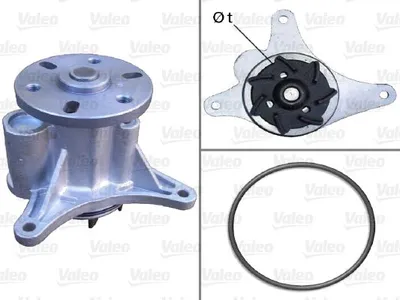 Produktbild von VALEO Kühlmittelpumpe Wasserpumpe für CITROËN C5 III Kombi (RW) 506952