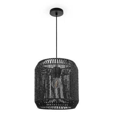 Produktbild von Pendelleuchte Esstisch Hängelampe Esszimmer Lampe E27 Papier Boho Rattan