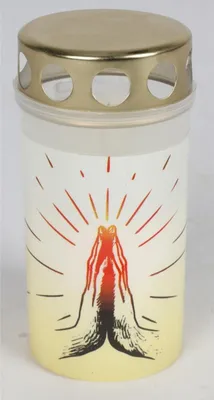 Image de 15x Lumière de tombe mains bougies lampe cimetière bijoux lanterne décoration brûleur