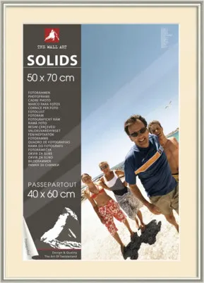Produktbild von Bilderrahmen Kunststoff silber 50x70 cm