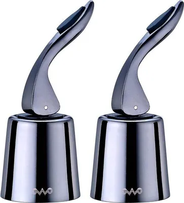 Produktbild von Famanu Weinstopper aus Edelstahl - wiederverwendbar, schwarz