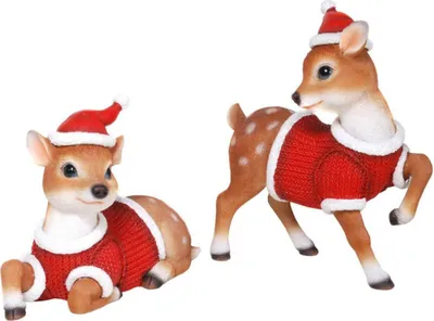 Produktbild von 2er Set Weihnachts Rehe 20cm