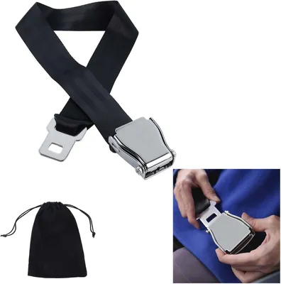 Image de Prolongateur de ceinture de sécurité réglable, de 20 à 80 cm, avec boucle en acier inoxydable, pour femmes enceintes