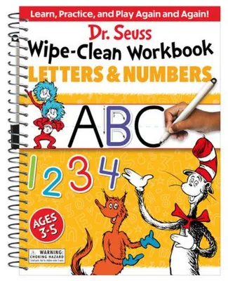 Zdjęcie produktu dla Dr. Seuss Wipe-Clean Workbook: Letters and Numbers